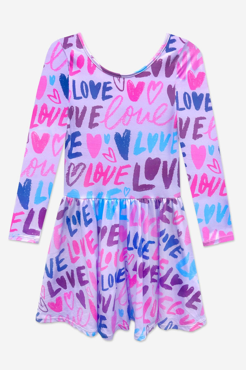 Simply Soft Long Sleeve Be Happy Dress.