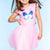 Pink Tie Dye Sequin Butterfly - NEW!