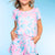 Pink Teal Tie Dye