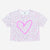 Taupe Leopard Pink Sketch Heart - NEW!