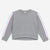 Medium Grey Blue Ivory Pink Stripe - NEW!