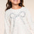 Ivory Floral Bow - NEW!