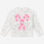 Grey Ivory Pink Candy Cane Sequin - NEW!
