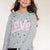 Heather Grey Pink Love - NEW!