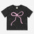 Black Pink Bow Splatter - NEW!