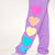 Neon Purple Rainbow Hearts - NEW!