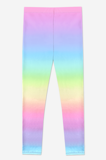 High Shine Long Legging - Rainbow Pastel Ombre