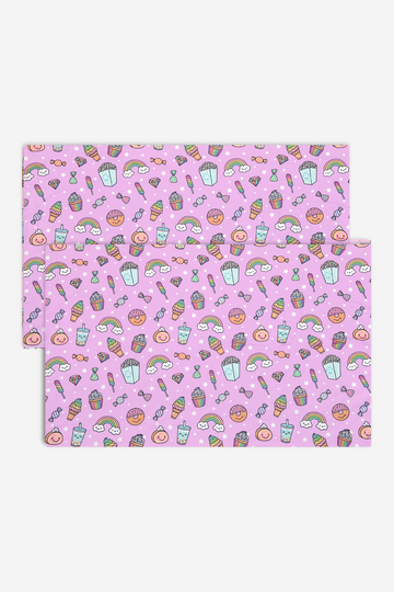 Pillowcases - Pink Dessert Emojis
