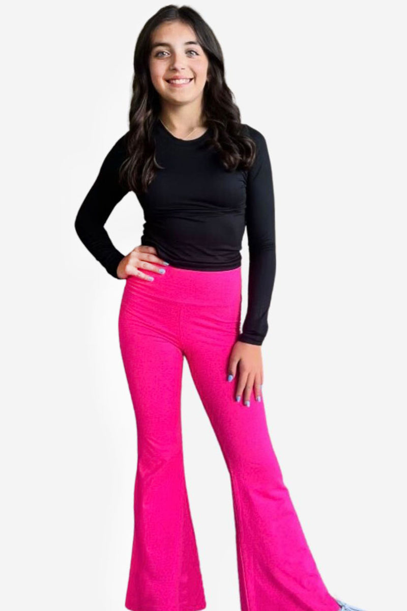 Simply Soft Luxe Flare Legging - Neon Pink