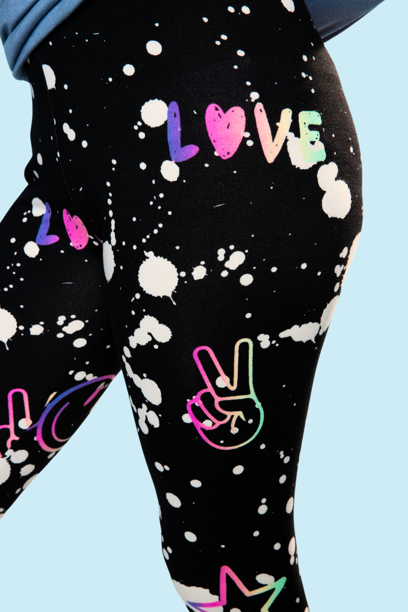 Simply Soft Long Legging - Bleached Ombre Splatter