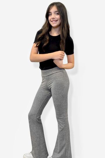 Simply Soft Luxe Flare Legging - Steel