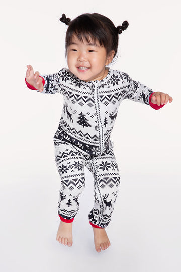 Simply Soft Footless Onesie - Holiday Faire Isle