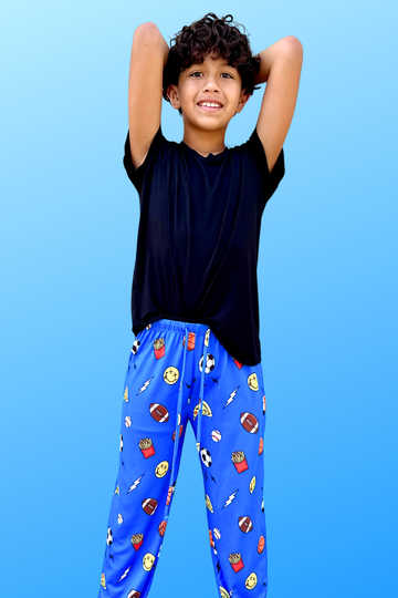 Simply Soft Karate Pant - Blue Sports Pizza