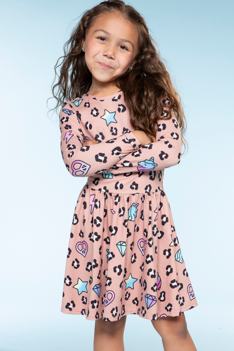 Simply Soft Long Sleeve Be Happy Dress