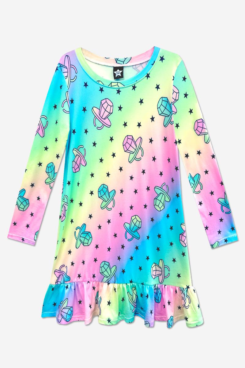 Simply Soft Long Sleeve Ruffle Nightgown