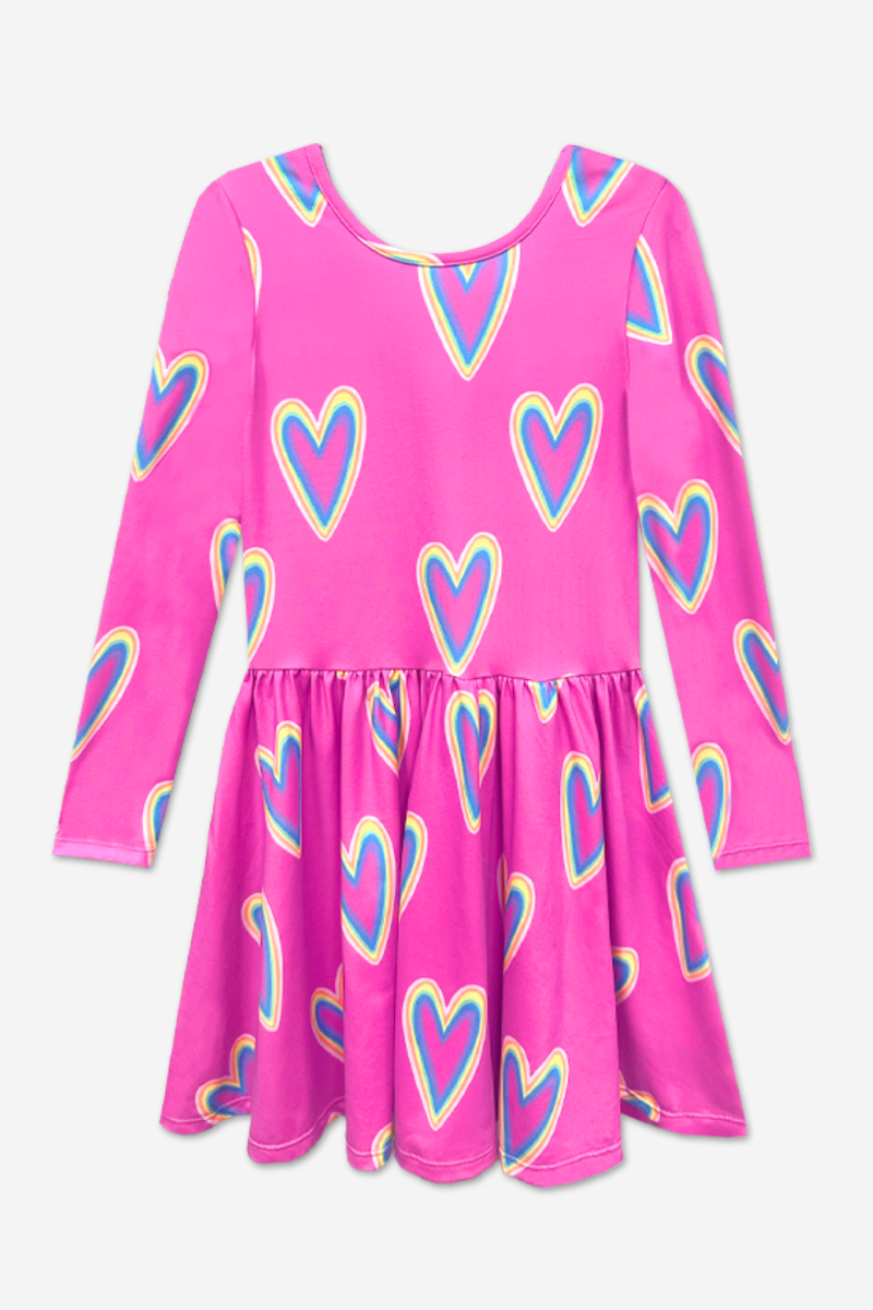 Simply Soft Long Sleeve Be Happy Dress