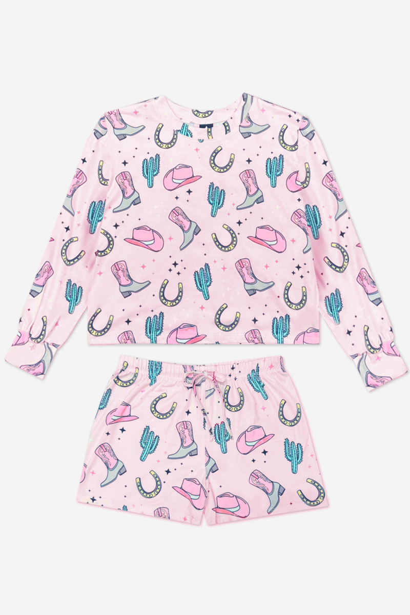 Simply Soft Long Sleeve Easy Tee & Dolphin Short