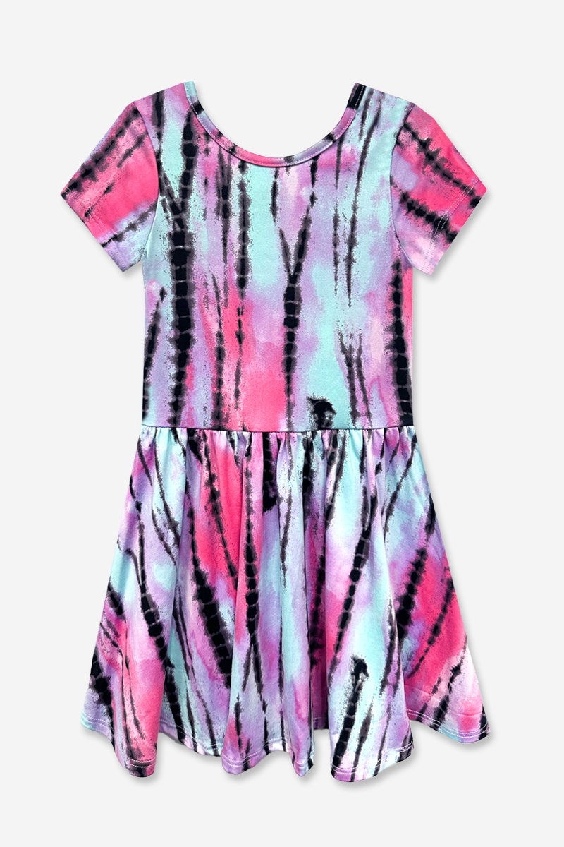 Simply Soft Short Sleeve Scoop Back Be Happy Dress