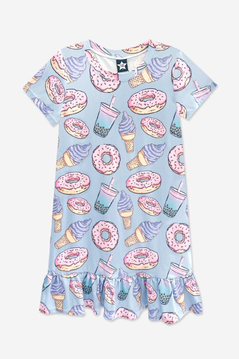 Simply Soft Short Sleeve Ruffle Nightgown