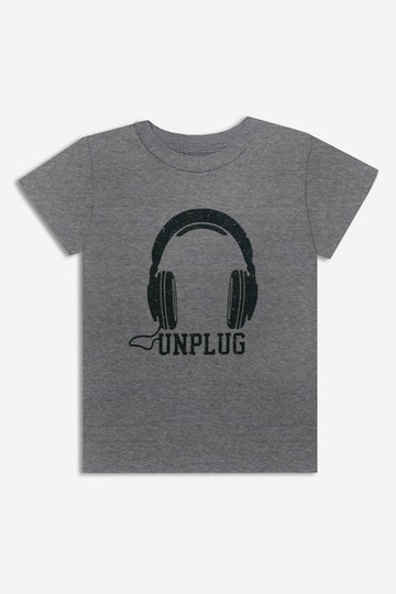 Triblend Graphic Tee - Heather Grey Unplugged