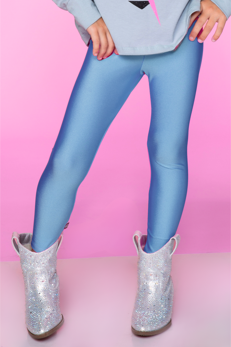 High Shine Long Legging - Denim Blue PRE-ORDER SHIPPING STARTS 9/15